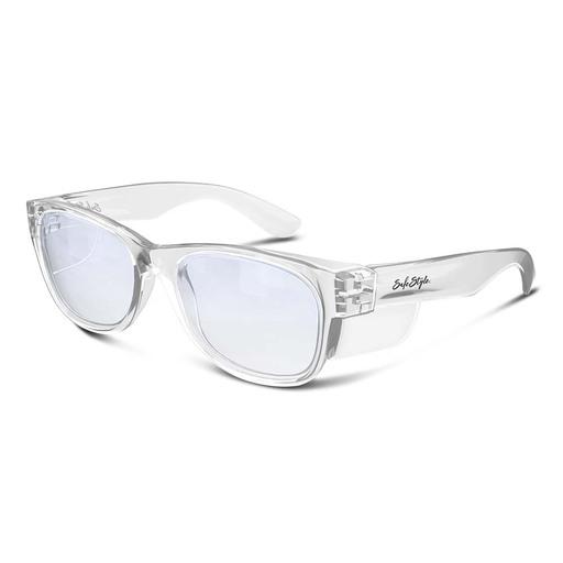 SafeStyle CCB100 UV400 Classics Clear Frame Blue Light Blocking Lens
