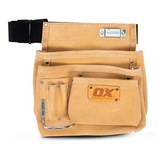 OX Tools OX-T265301 6 Pocket Suede Leather Tool Belt