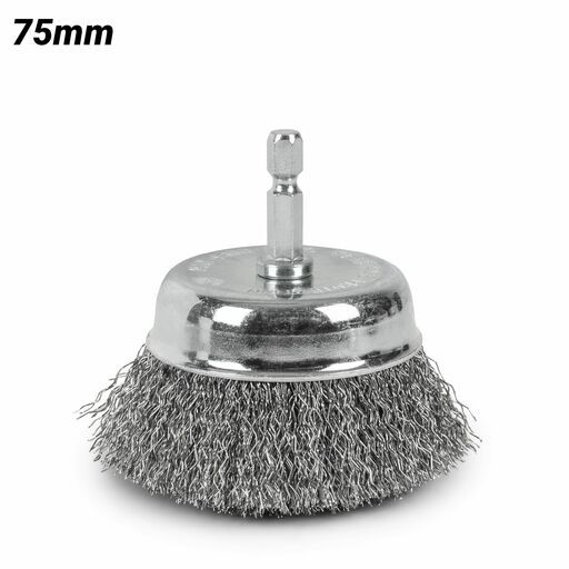 Xtorque XSB75 75mm Steel Crimp Wire Cup Brush