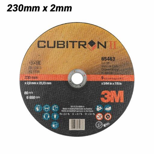 3M XC991495778 Cubitron II 65463 230x2x22mm 9" Cutting Disc