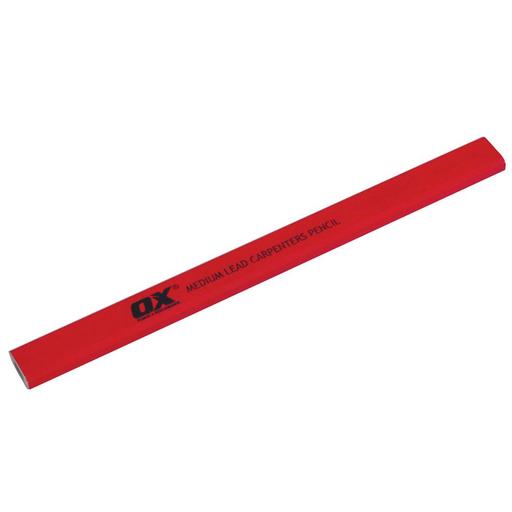 OX Tools OX-T022972 Trade Medium Red Carpenters Pencil