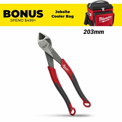Milwaukee MT558 203mm (8") Diagonal Pliers - MADE IN USA