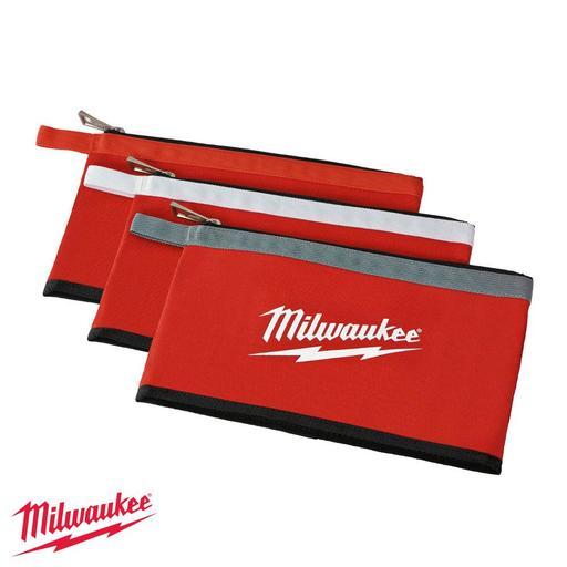 Milwaukee 48228193 Zipper Pouch - 3 Pack