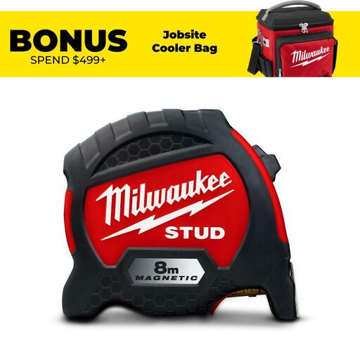 Milwaukee 48229108M 8m STUD Magnetic Tape Measure