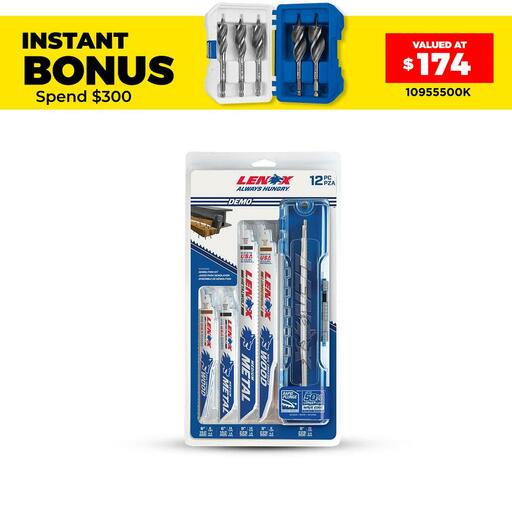 Lenox 1214412RKD 12pc Demolition Reciprocating Saw Blade Kit