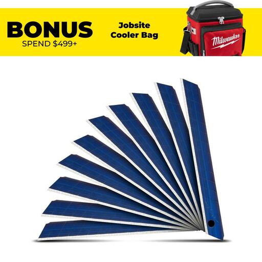 Milwaukee 48229109 10-Pack 9mm Precision Snap Blades
