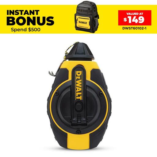 DeWalt DWHT47372 30m 3:1 Chalk Reel