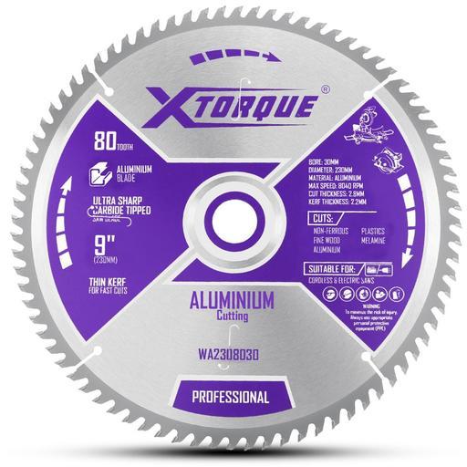 Xtorque WA2308030 230mm (9") 80-Tooth Aluminium Carbide Tipped Saw Blade