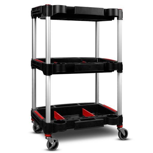 Daytona D3TCD Professional 3 Shelf Tool Cart with Dividers