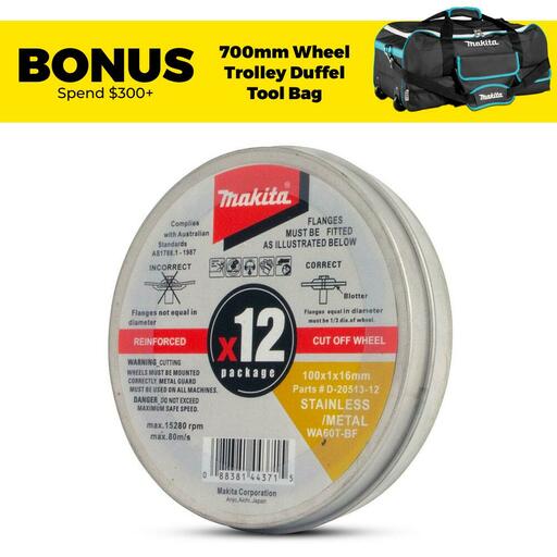 Makita D-20513-12 12-Pack 100mm (4") INOX Cut Disc