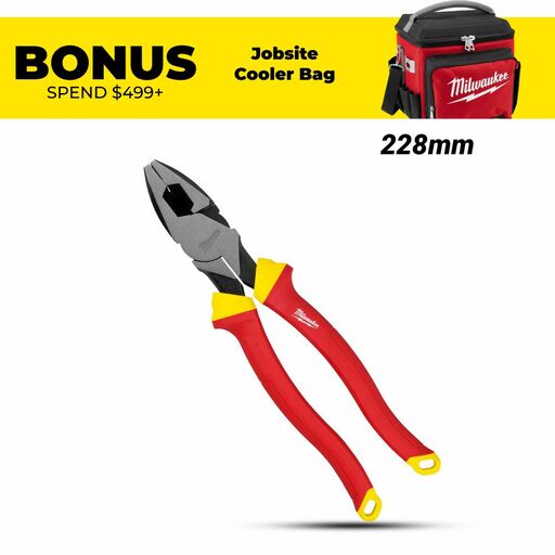 Milwaukee 48222209 228mm (9") Insulated Linesman Pliers