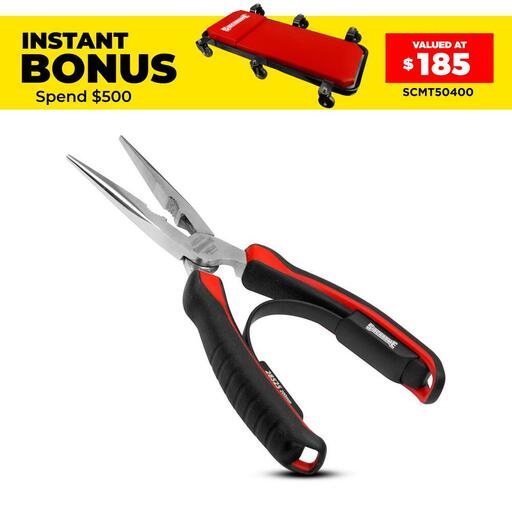 Sidchrome SCMT28525 200mm Long Nose Straight Pliers