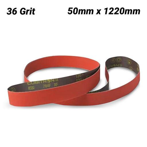 3M AC019429607 (784F) 50mm x 1220mm Cubitron II 784F 36 Grit Belt