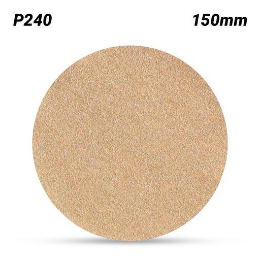 3M GC800504760 (255P) 150mm (6") 255P P240 Hookit Gold Paper Disc With No Dust Extraction