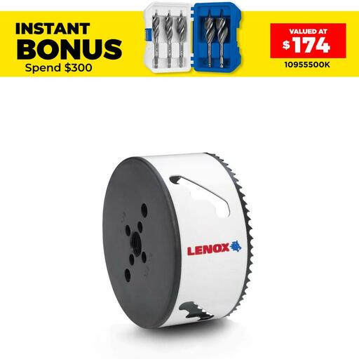 Lenox 2060593 105mm (4") Speed slot Bi-Metal Hole Saw