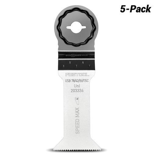 Festool USB 78/42/Bi/OSC/5 (203336) 5-Pack 78x42mm Starlock Max Bi-Metal Universal Multi Tool Blade