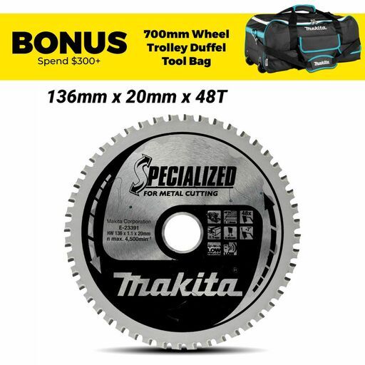 Makita E-23391 136mm x 20mm x 48T Metal TCT Saw Blade