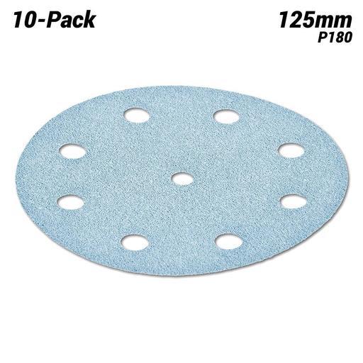 Festool STF D125/90 P180 GR/10x (497149) 10-Pack 125mm (5") 9 Hole P180 Grit Granat Abrasive Discs