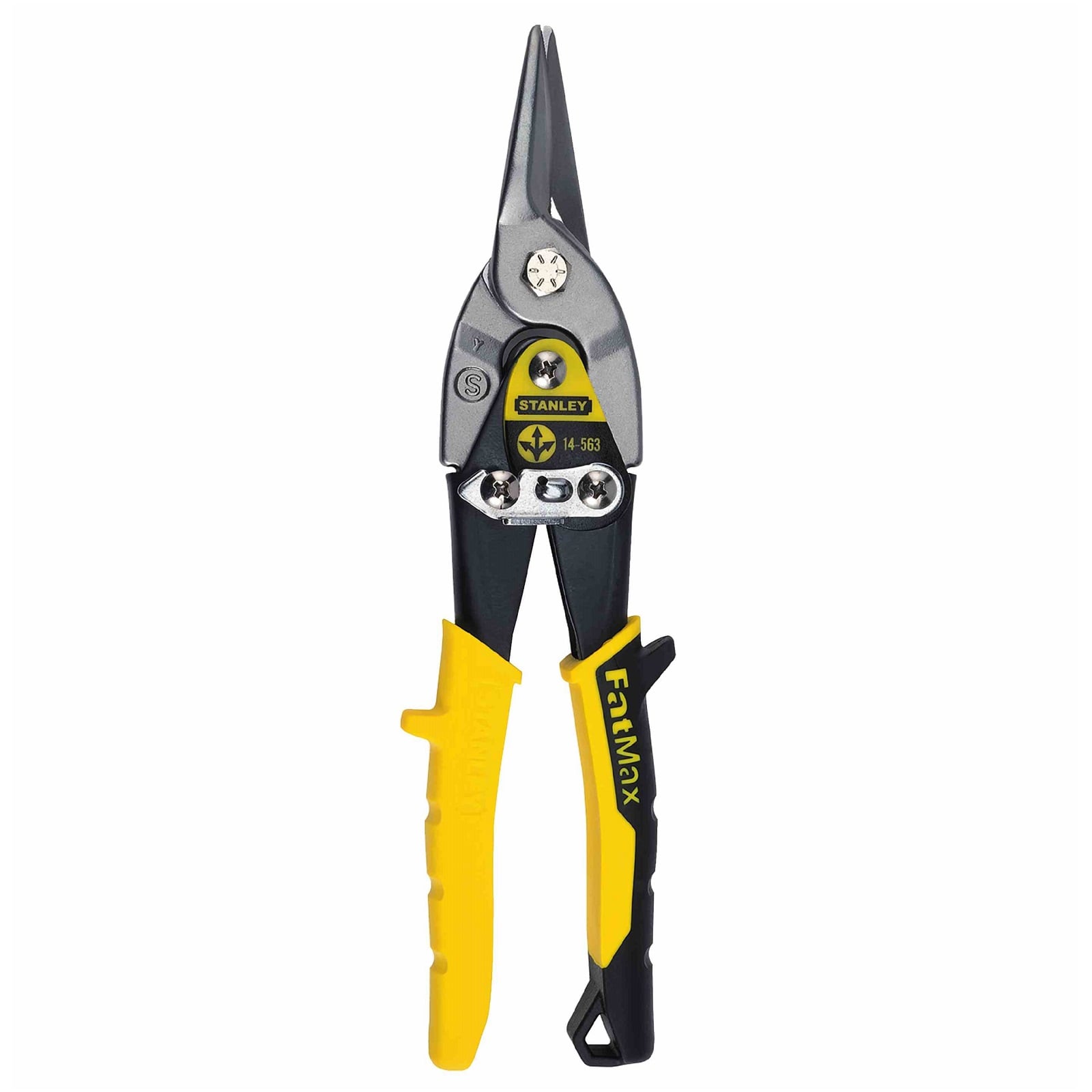 Stanley 14-563 FATMAX Aviation Snips – Straight Cut (Yellow)