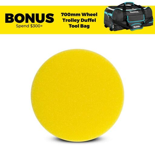 Makita 191N90-9 80mm Yellow Foam Sponge Pad Suits DPV300