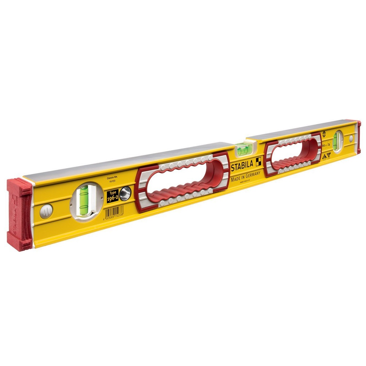 Stabila 15236 196-2/120 Box Frame Trade 3 Vial Spirit Level 120cm 48″