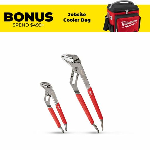 Milwaukee 48226330 150mm (6") & 250mm (10") Straight Jaw Plier Set