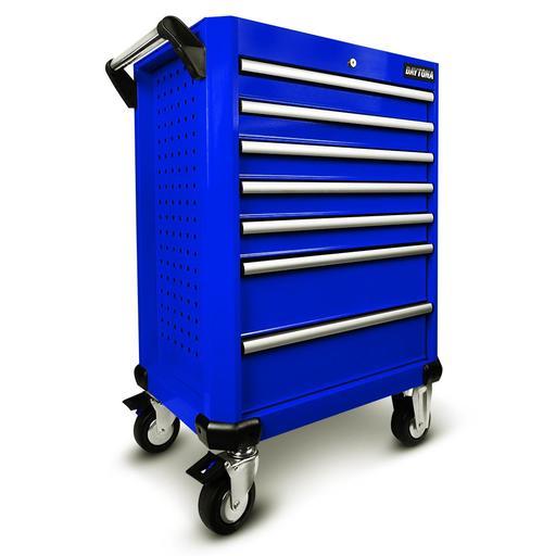 Daytona D7DTB 7 Drawer Bottom Roller Cabinet - Blue