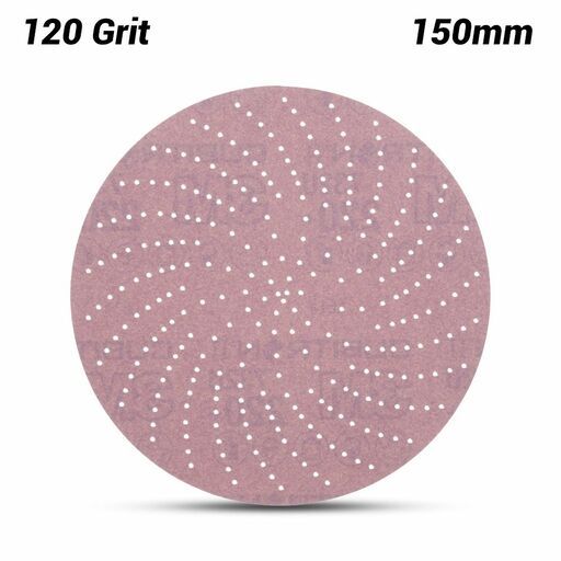 3M 7100044449 (60440296501) 150mm (6") Xtract Cubitron II 732U 120 Grit Clean Paper Sanding Disc