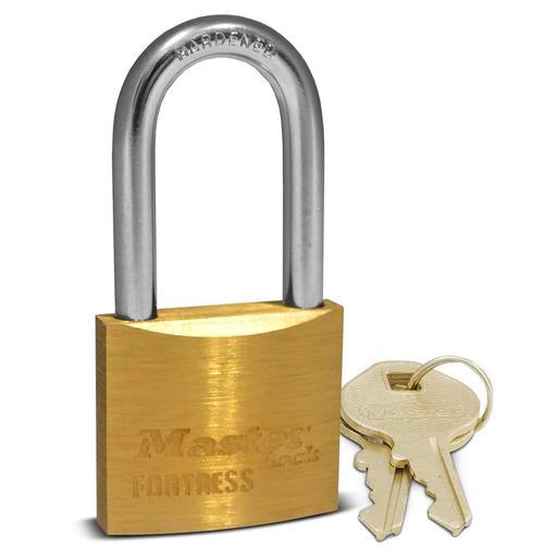 Master Lock FM1840DLFAU 40mm (1-1/2") Fortress Brass Long Shackle Padlock