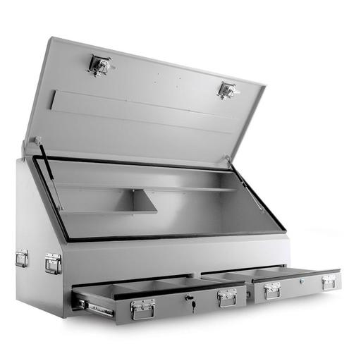 Daytona T1500 1500x600x750mm Steel Tilt Lid Ute Box with 2 Drawers