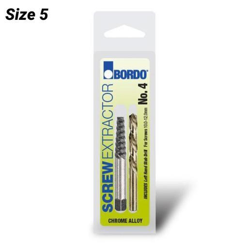 Bordo 9900-5W Size 5 Screw Extractor & Left Hand Stub Drill
