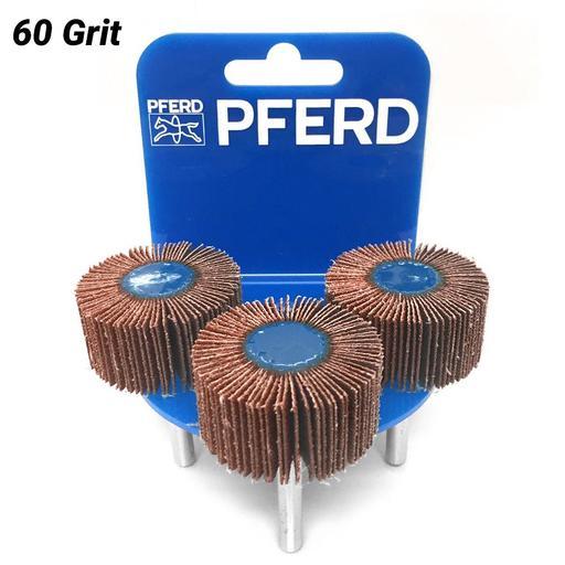 PFERD 47800133 3-Pack 40 x 20mm Aluminium Oxide Fan Grinder 60 Grit