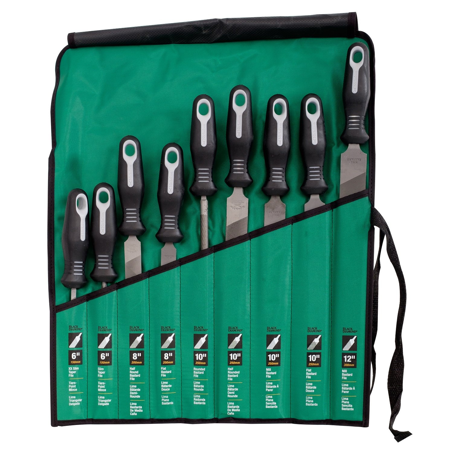 Nicholson 22030HNNN 9 Piece File Set Maintenance Kit – Ergonomic Handles