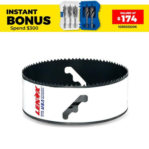 Lenox 3008888L 140 (5-1/2") Speed Slot Bi-Metal Hole Saw