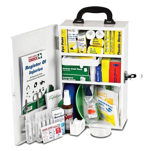 Trafalgar 876478 146pce WM1 Workplace Metal Case Wall Mount First Aid Kit