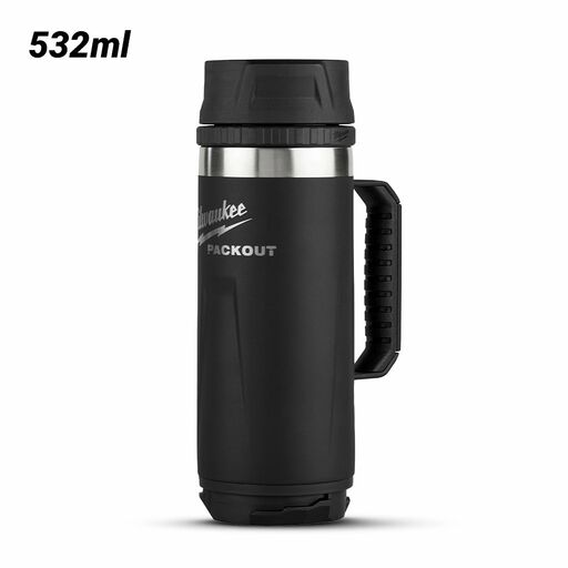 Milwaukee 48228394B PACKOUT 532ml (18oz) Sip Lid Black Mug