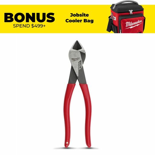 Milwaukee MT508 203mm (8") Dipped Grip Diagonal Pliers - MADE IN USA