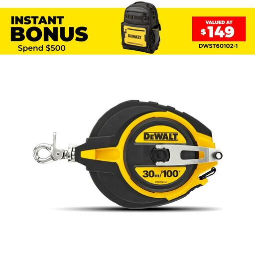 DeWalt DWHT0-34144 30m Long Steel Tape Measure