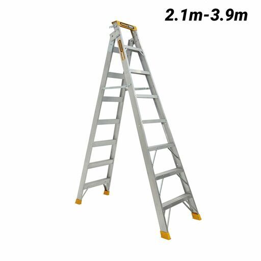 Gorilla DM007-HD 2.1m-3.9m 180kg Dual Purpose (Double Sided) Heavy Duty Industrial Aluminium Ladder