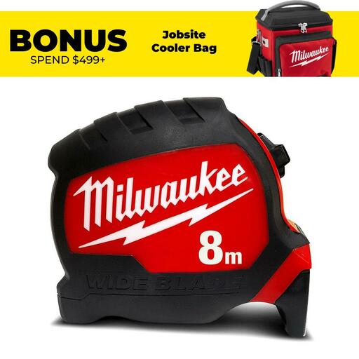 Milwaukee 48220208 8m Wide Blade Tape Measure