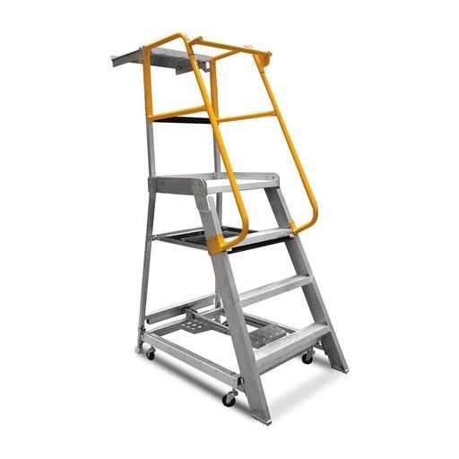 Gorilla GOP04K 4-Step 1.2m 200kg Aluminium Industrial Order Picking Ladder