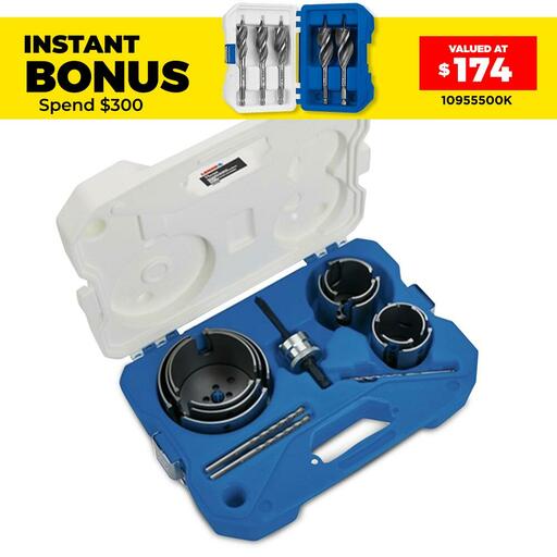 Lenox LXAH411SET 11pce Carbide Hole Saw Kit