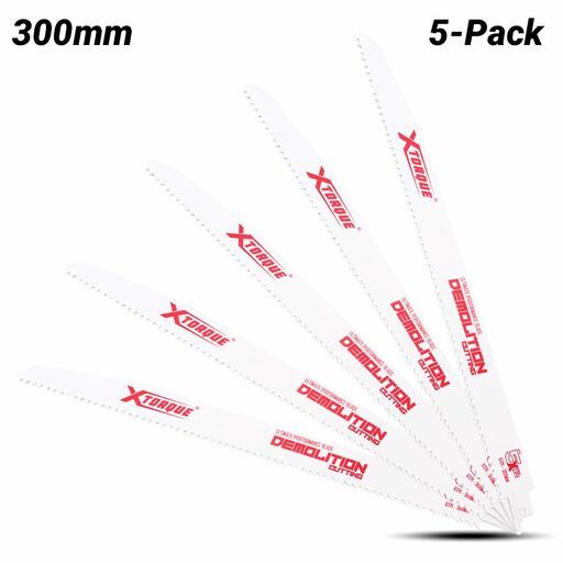 Xtorque XD3006 300mm 6 TPI Demolition Reciprocating Saw Blade 5 Pack