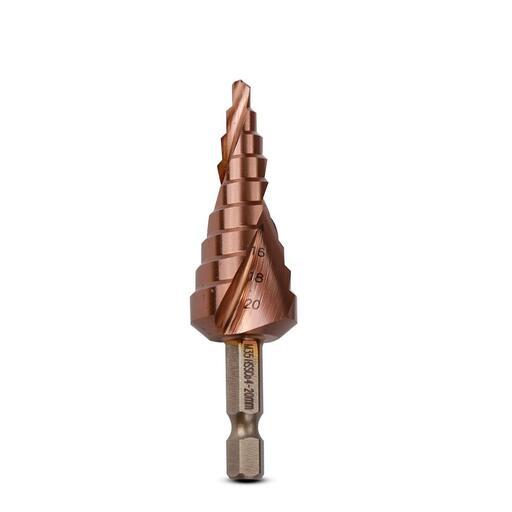 Xtorque X42035 4mm - 20mm Metric M35 Cobalt Steel Spiral Flute Step Drill