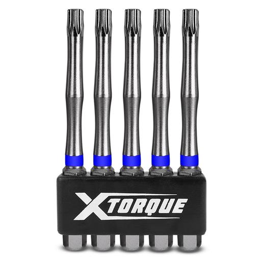 Xtorque 5PKTA3075 TORX30 75mm Torx Tamper Head Torsion Driver Bit - 5 Pack