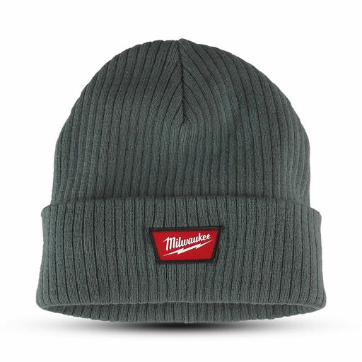 Milwaukee M750G Rib-Knit Cuffed Beanie - Grey