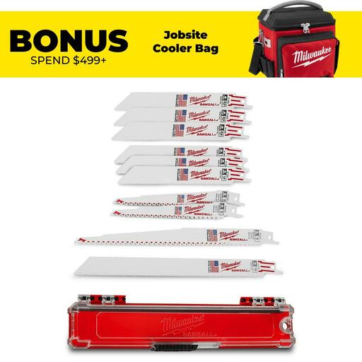 Milwaukee 49222211 10pce Thin Kerf Sawzall Reciprocating Saw Blades