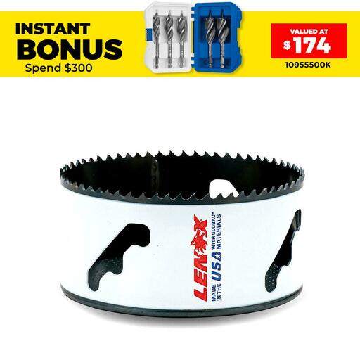 Lenox 3006868L 108mm (4-1/4") Speed Slot Bi-Metal Hole Saw