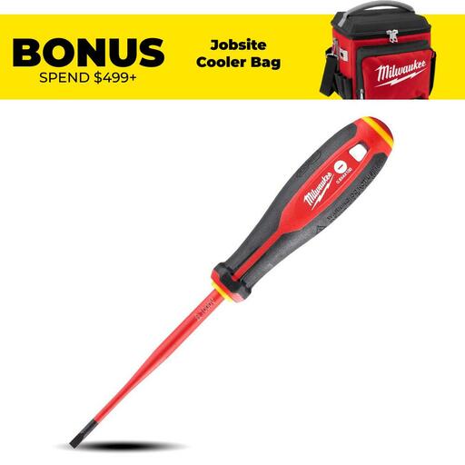 Milwaukee 4932478715 Slotted 0.8mm x 4mm x 100mm VDE Screwdriver