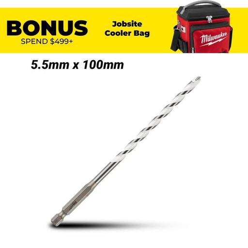 Milwaukee 4932471094 5.5mm x 100mm Multi-Material Drill Bit
